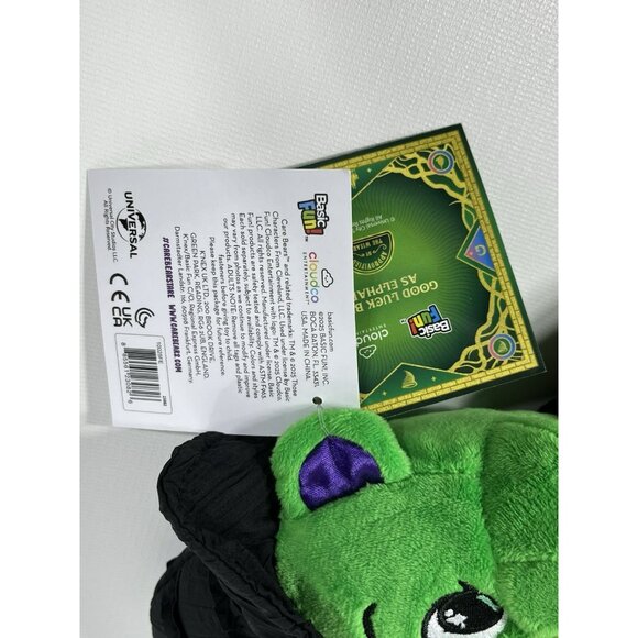 Care Bears x WICKED 9" Good Luck Bear As Elphaba Plush Toy Green - Picture 8 of 10